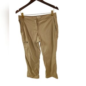 L.L.Bean Women's Comfort Trail Hiking Pants Khaki Size Pet 10